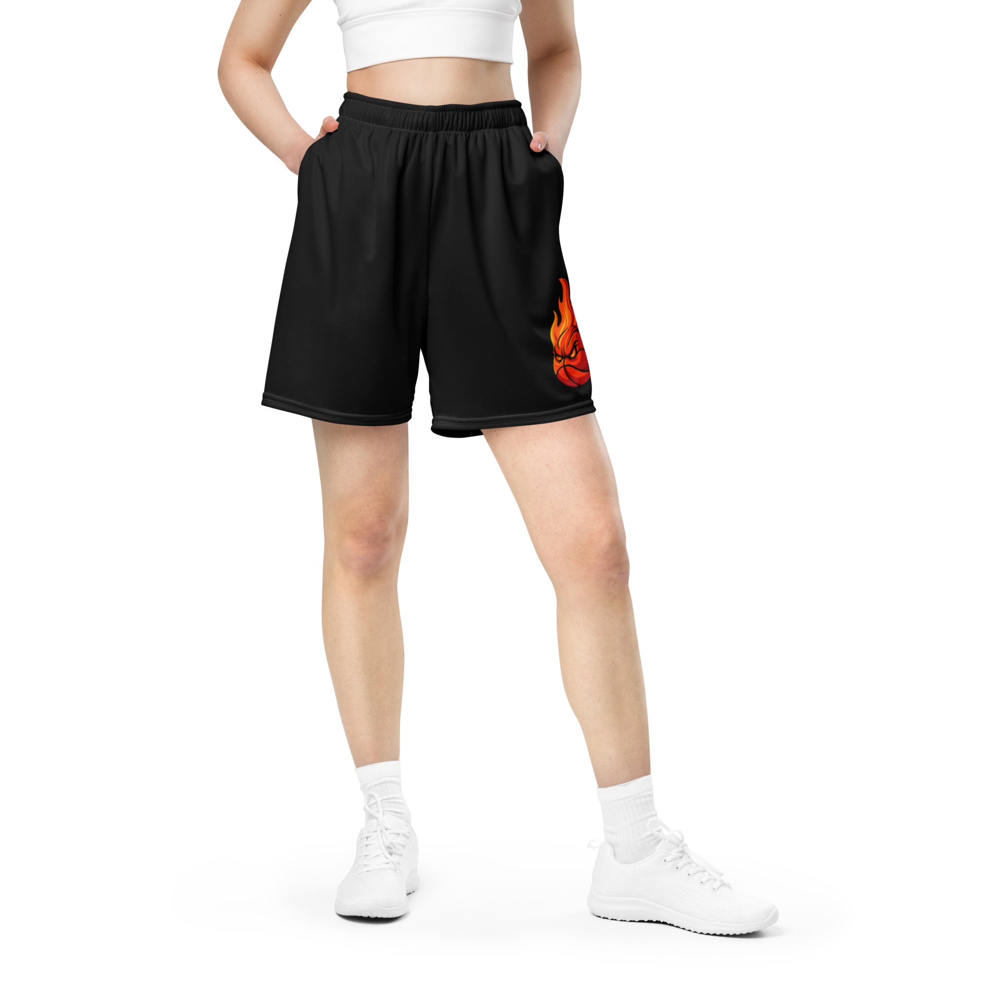 OTC Mesh Shorts black lifestyle view – Off The Chain basketball streetwear Australia