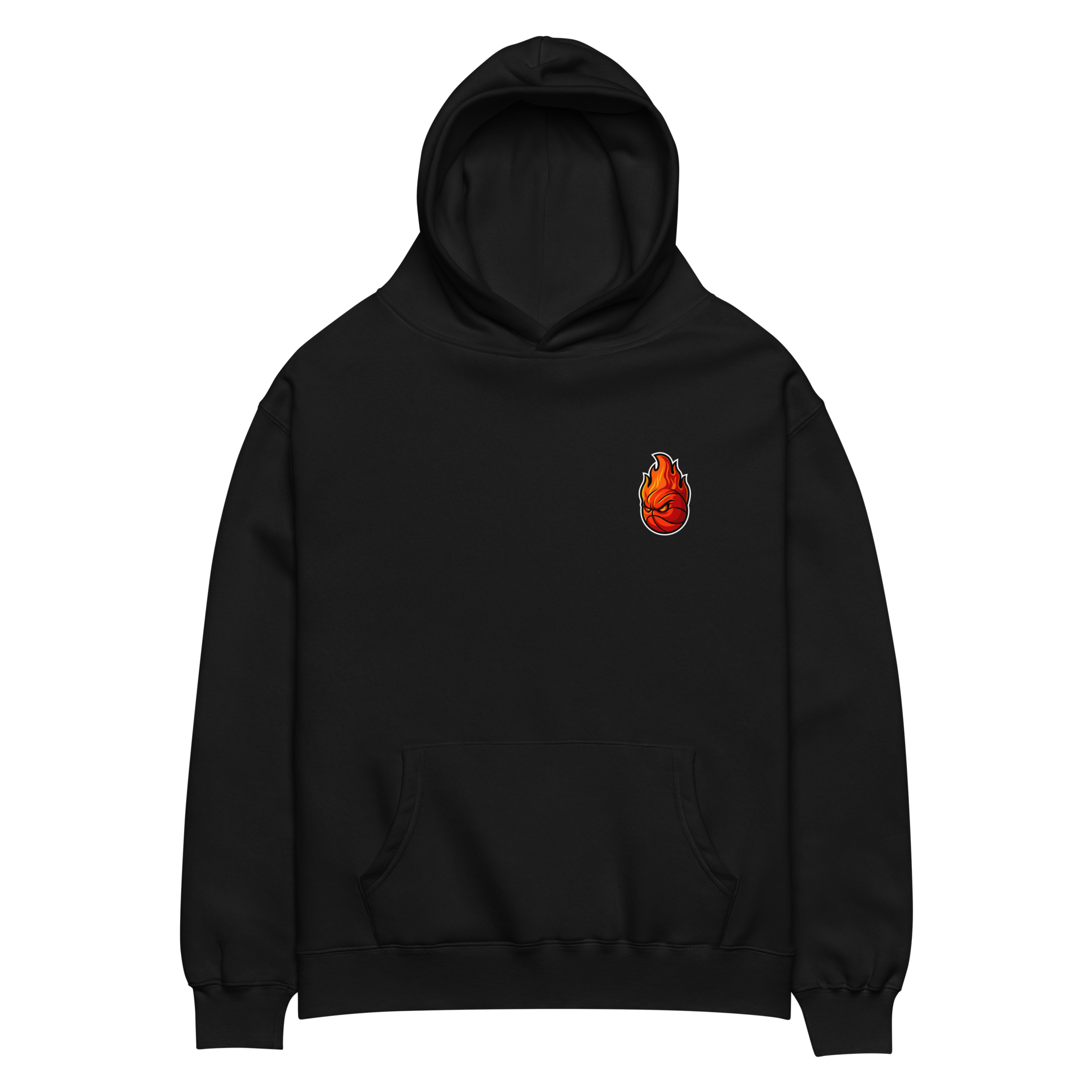 OTC Full Court Hoodie black angled view – Off The Chain basketball streetwear Australia